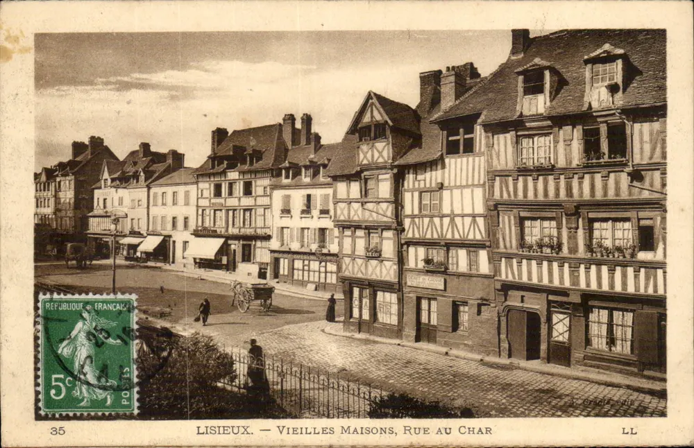 Lisieux — Alte Häuser, Rue au Char — LL - Vorderseite