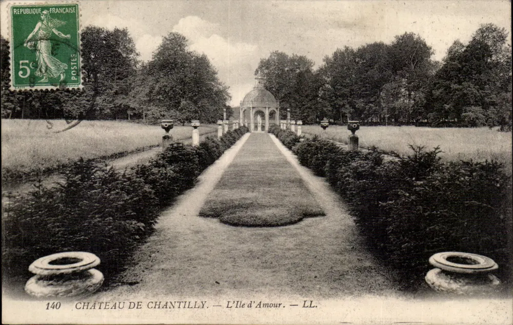 Castelo de Chantilly — A Ilha de Amor — LL. — N° 140 - Frente