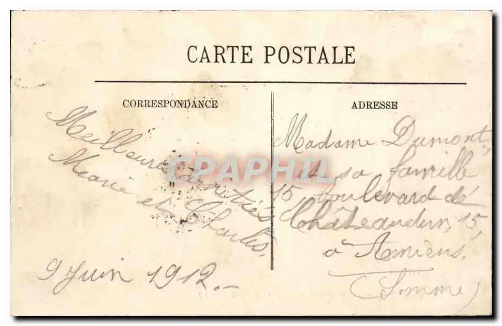 Castelo de Chantilly — A Ilha de Amor — LL. — N° 140 - Verso