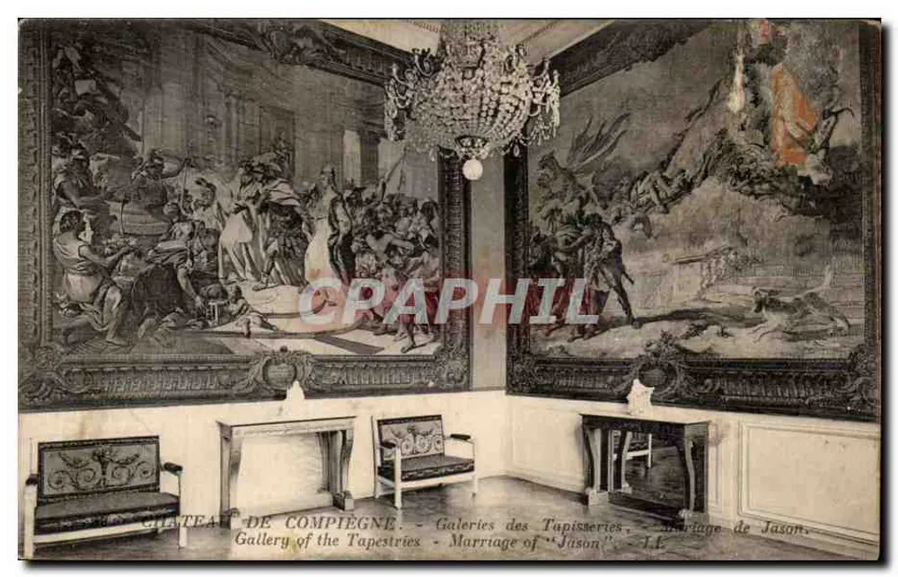 Castillo de Compiègne — Galerías de Tapices, 'Bodas de Jason' — J.L. - Anverso
