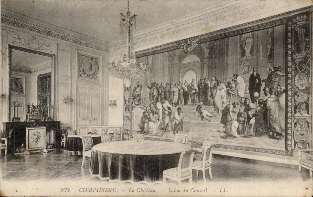 Compiègne — O Castelo — Salão do Conselho — LL. — n° 234 - Frente
