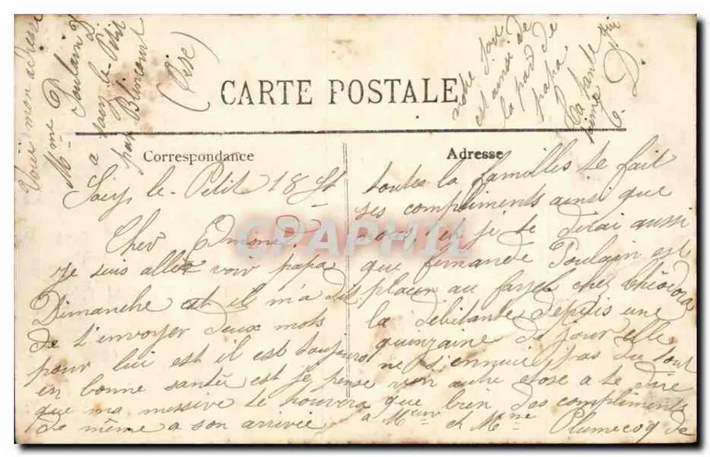 Compiègne — O Castelo — Salão do Conselho — LL. — n° 234 - Verso
