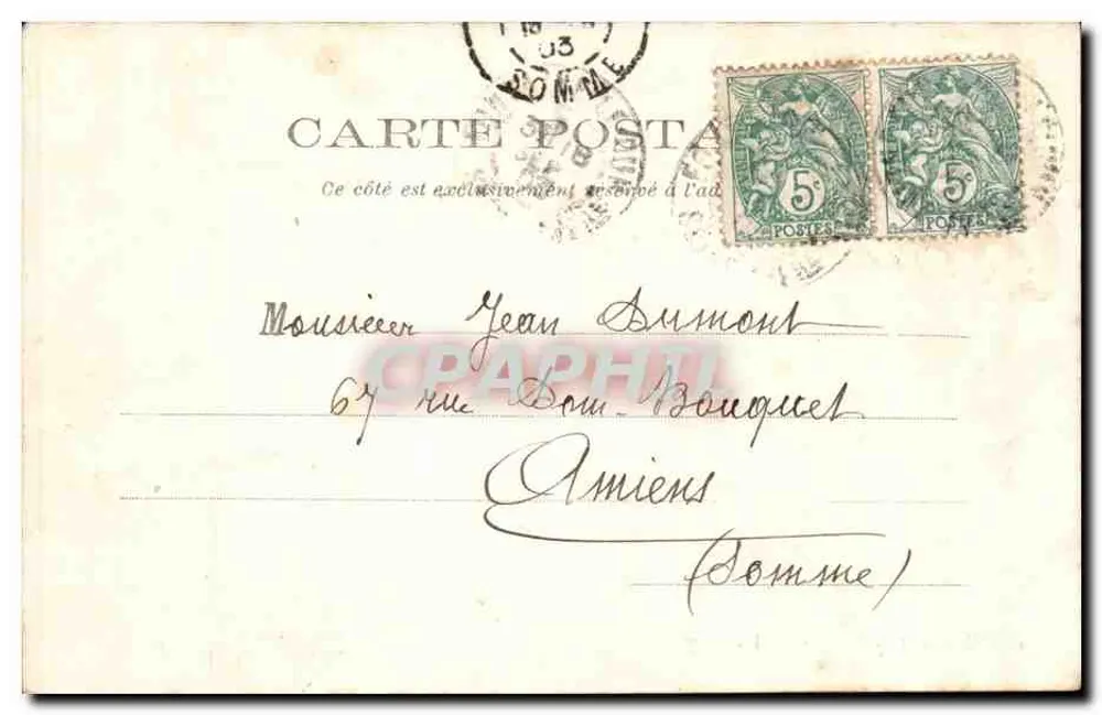Vila nos arredores de Dieppe — Luneray — Vve Ed. M. - Verso
