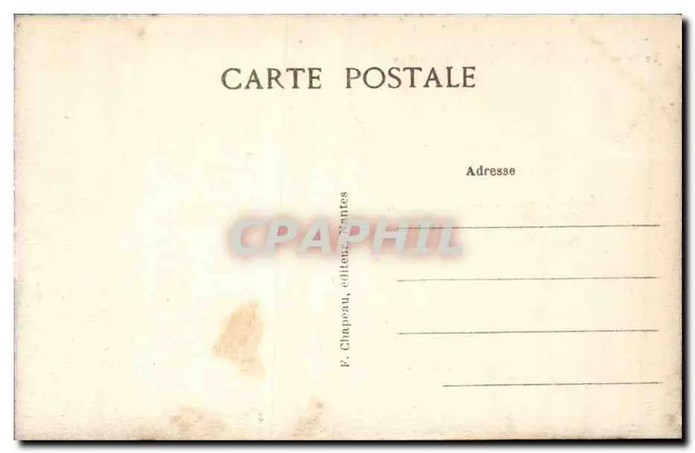 Der Belvedere des Mont-Esprit, von der Avenue aus gesehen — Le Croisic (Loire-Inf) — F. Chapeau, Verlag Nantes - Rückseite