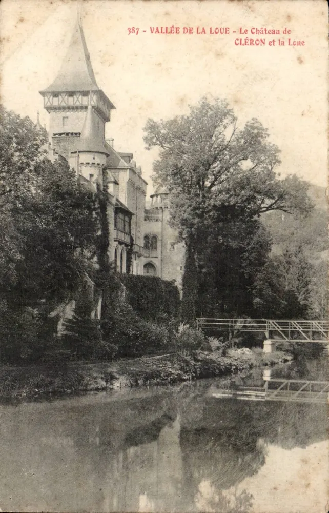 Schloss Cléron — Tal der Loue — n° 387 - Vorderseite