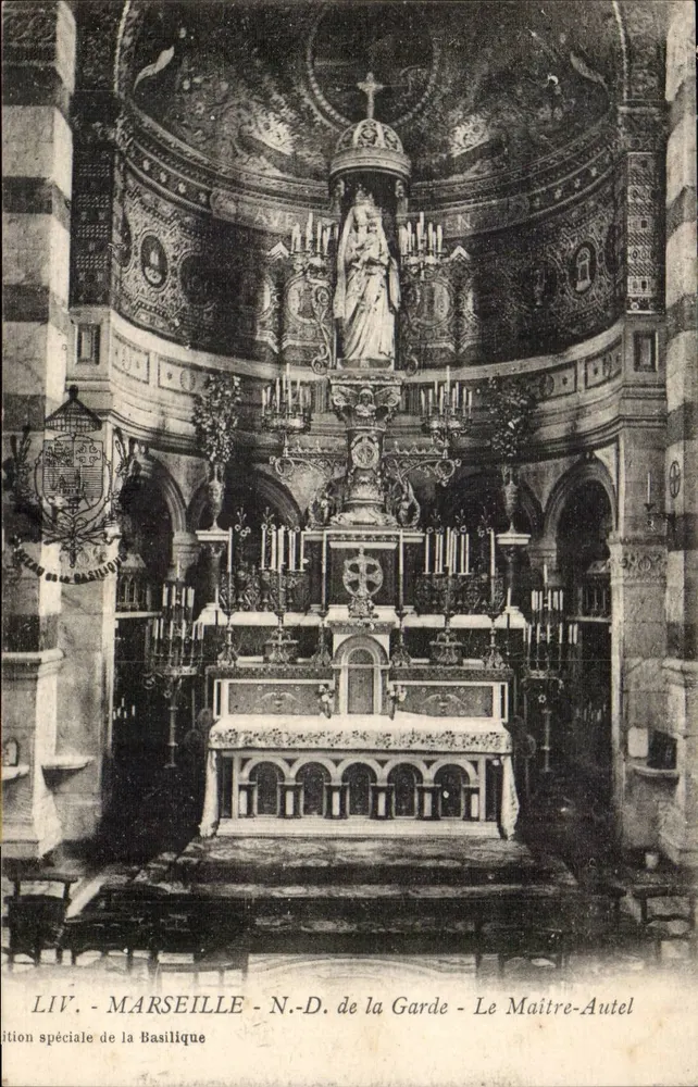 Marseille - N.-D. de la Garde - Der Hochaltar — Sonderausgabe der Basilika - Vorderseite