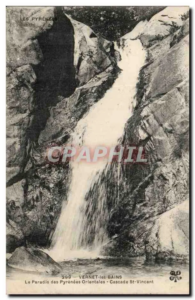 Vernet-les-Bains — Cachoeira Saint-Vincent — editor anônimo, n° 299 - Frente