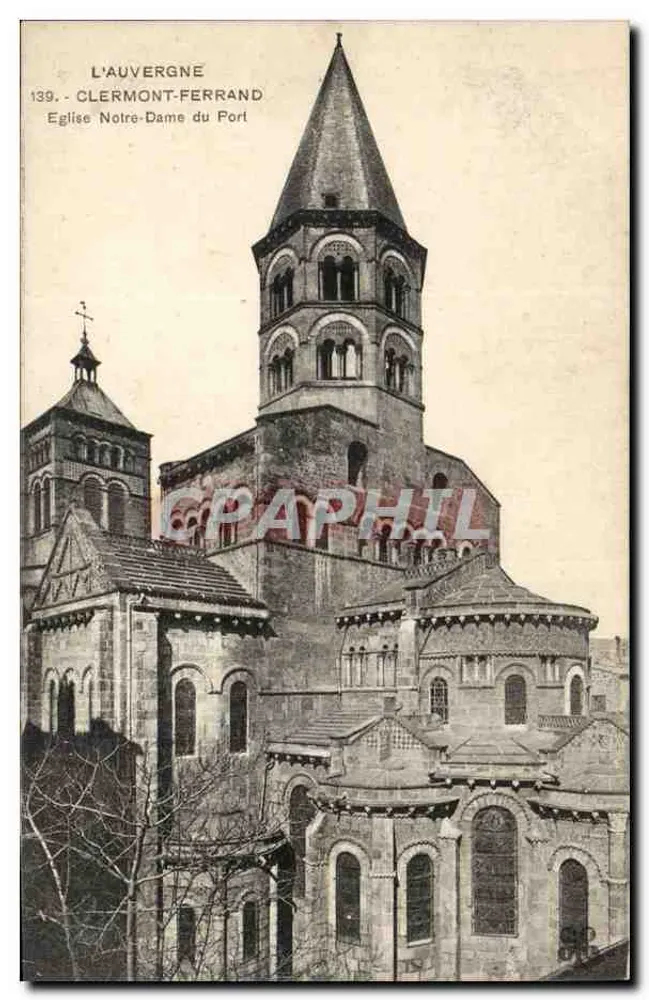 Clermont-Ferrand — Église Notre-Dame du Port — L'Auvergne, série 139 - Vorderseite