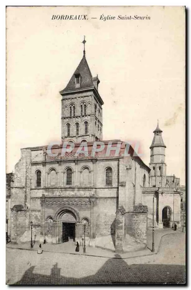Bordeaux — Igreja de Saint-Seurin — Editor não indicado, número de série não visível - Frente