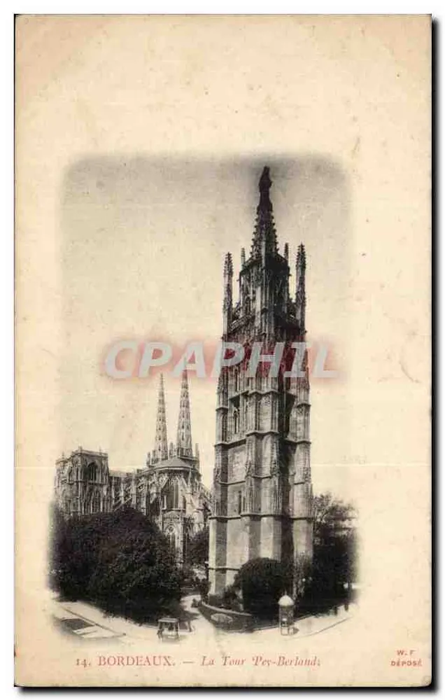 Bordeaux — Torre Pey-Berland — W.F. Depositado - Frente