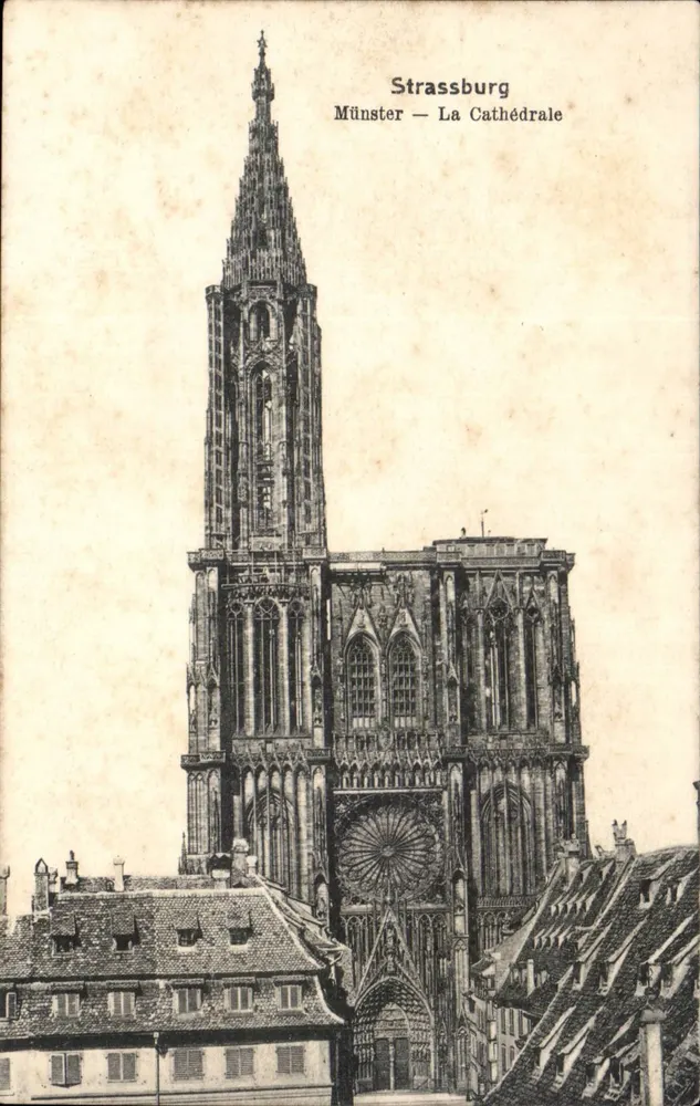 Estrasburgo — A Catedral — W. S., Str. 23 - Frente