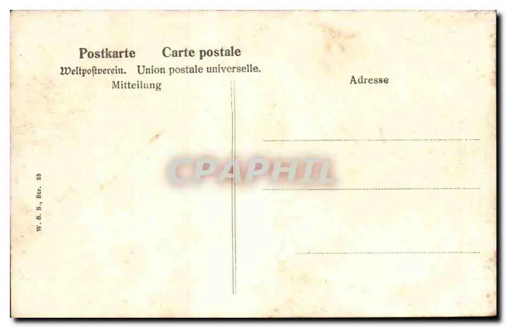 Estrasburgo — A Catedral — W. S., Str. 23 - Verso
