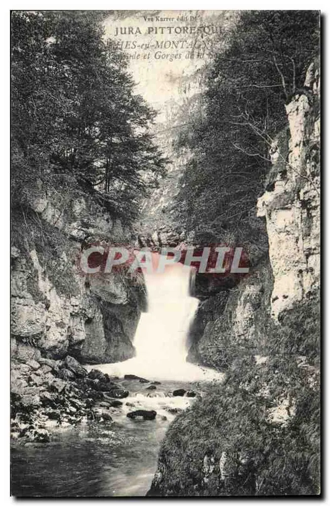 Gorges da Sarre — Jura pitoresco — Ven Karrer édit 1900 - Frente