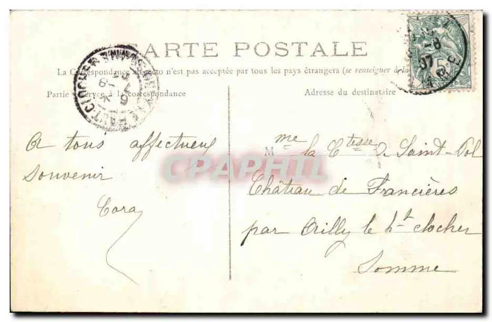 Albert (Somme) — Kapelle der Gottesmutter Miraculous — G. Lelong & Albert, n°126 - Rückseite