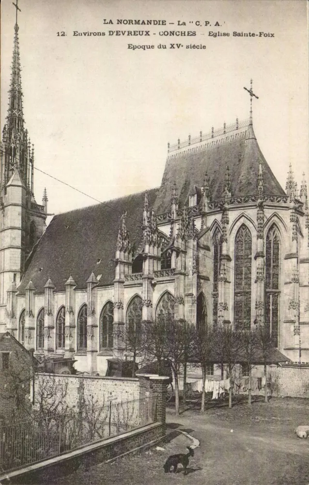 Kirche Sainte-Foix - Conches-en-Ouche - Zeit des 15. Jahrhunderts - Vorderseite