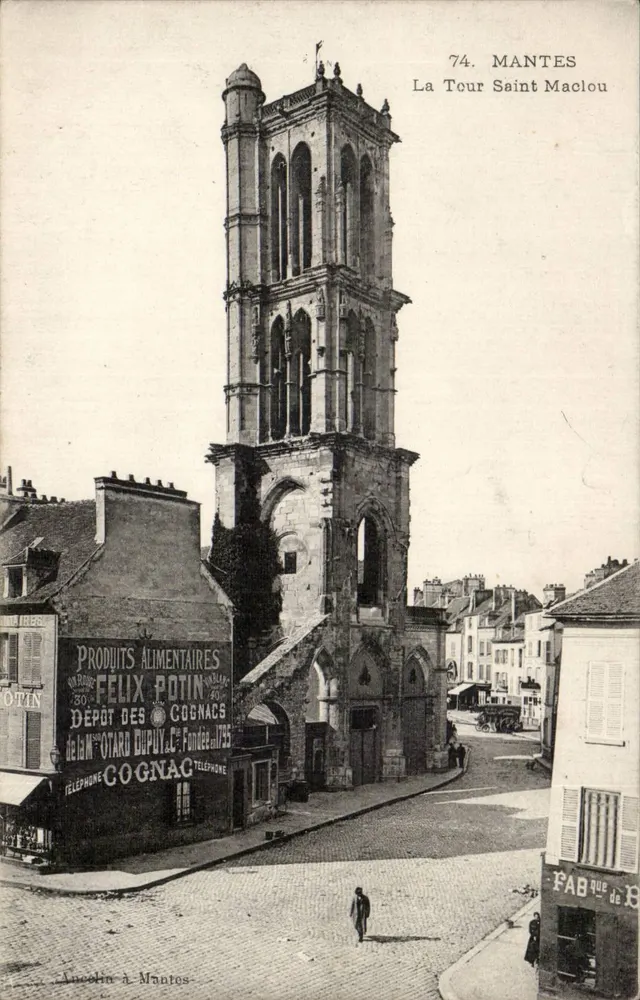 Mantes-la-Jolie — A Torre Saint-Maclou — Ancelin em Mantes - Frente