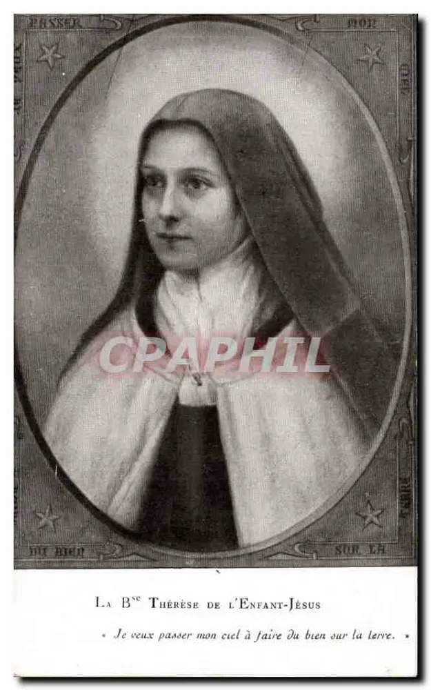 A Béthérèse do Menino Jesus — retrato religioso — editor Dewail - Frente
