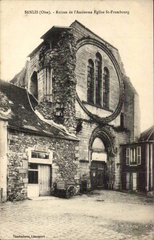 Senlis (Oise) - Ruinen der alten Kirche St-Frambourg — Vandenbove, Liancourt - Vorderseite