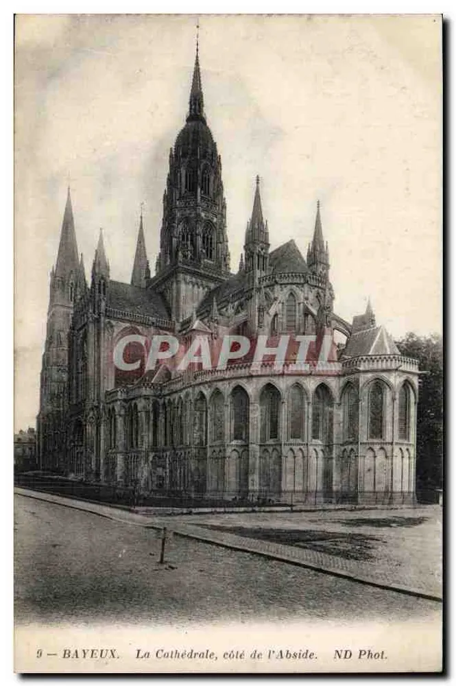 Bayeux — A Catedral, lado da Abside — ND Phot. - Frente