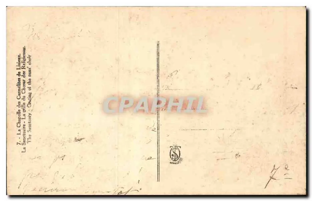 A Capela das Carmelitas de Lisières — Santuário — Coro das Religiosas - Verso