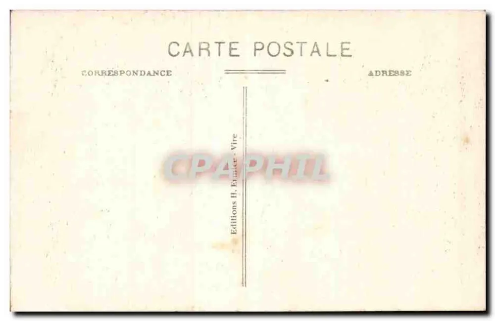 Vire - Interior da Igreja Nossa Senhora - Editor H. Ernace - Vire, n°35 - Verso