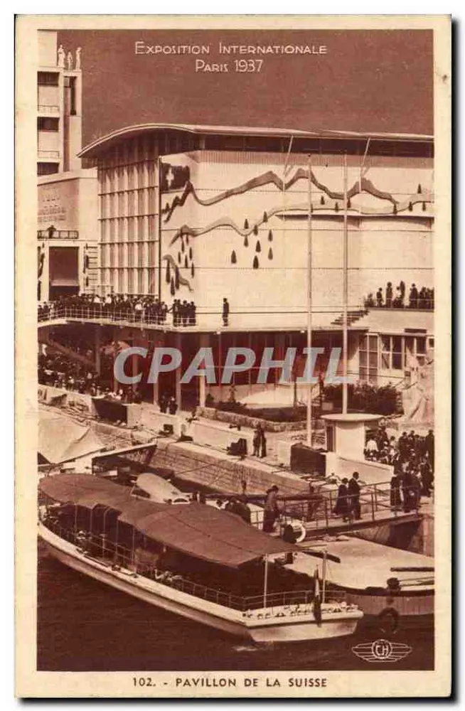 Pavillon de la Suisse — Internationale Ausstellung Paris 1937 — Verlag H. Chitelet, Boulogne-sur-Seine - Vorderseite