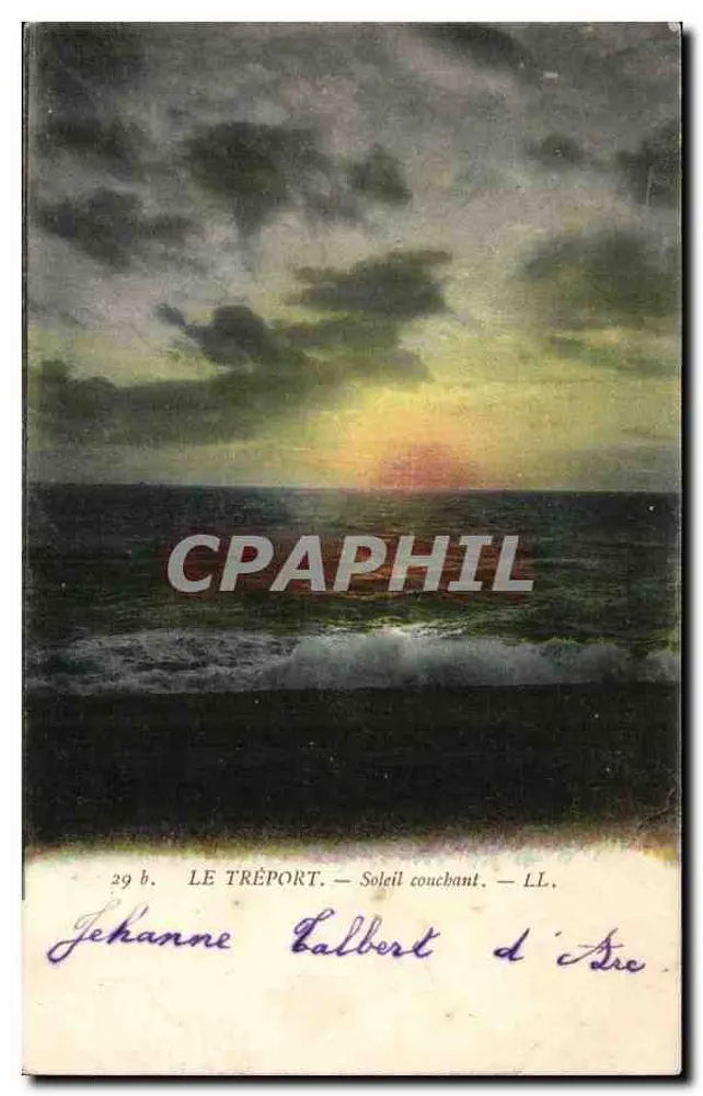 Le Tréport — Pôr do sol — Jéhanne Calbert d'Arc - Frente