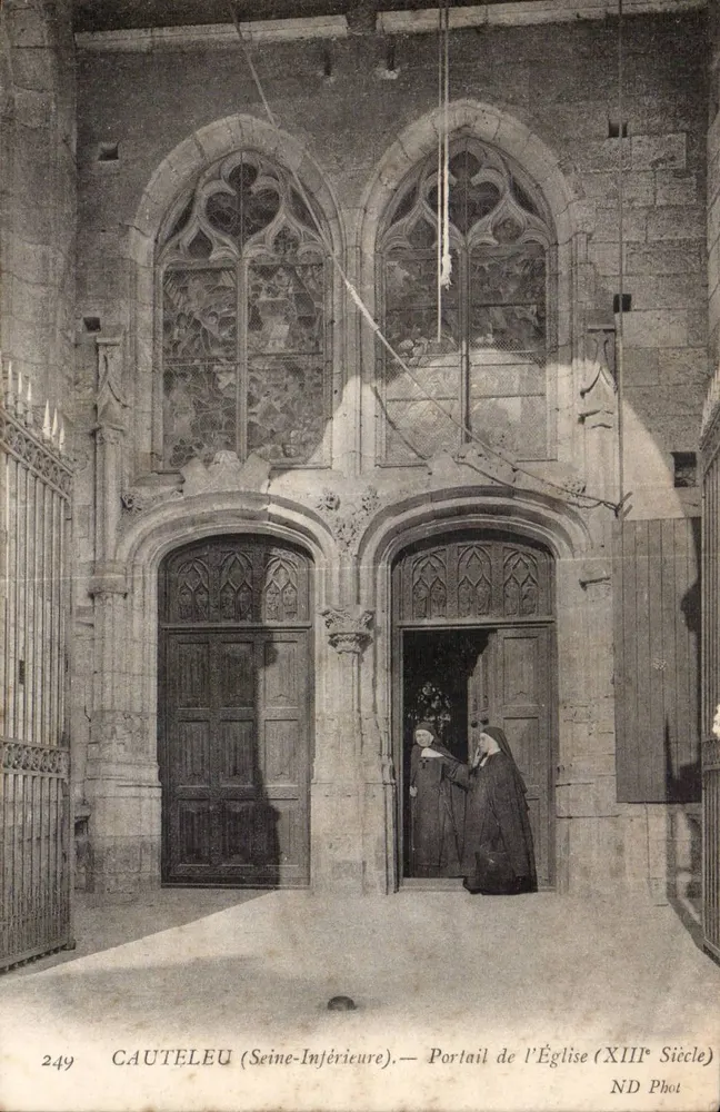 Cauteleu (Seine-Inférieure) — Poort van de Kerk (13e eeuw) — ND Phot - Voorkant