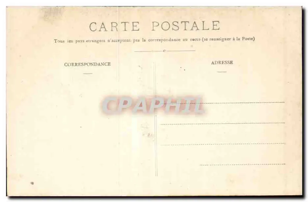 Cordes (Tarn) — Portal der Stadtverwaltung — E. G. Carius, lib. edit. - Rückseite
