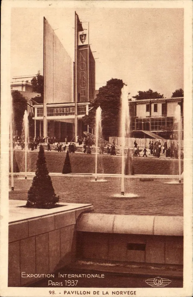 Pavillon Norwegen — Internationale Ausstellung Paris 1937 — H. CHIPIA, n°98 - Vorderseite