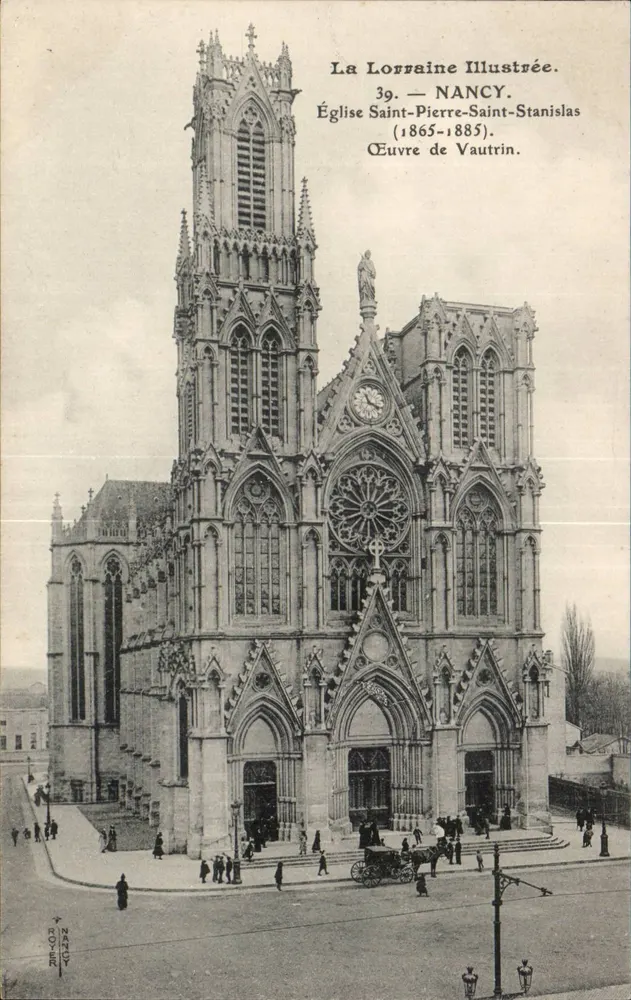 Igreja de São Pedro e São Stanislas — Nancy — Editor La Lorraine Illustrée, n°39 - Frente