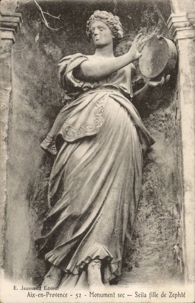 Statue der Seïla, Tochter von Zephthé — Aix-en-Provence — E. Jaussaud Verlag - 52 - Vorderseite