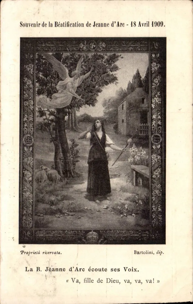 Jeanne d'Arc — scène de la béatification — éditeur Bartolini, dip. n° 1909 - Vorderseite