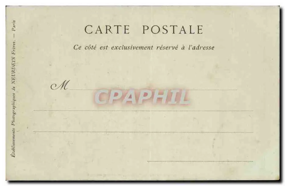 Caen — A Igreja de São Pedro — Editor Raynaud, Tustain, 44, Rue Saint-Martin - Verso