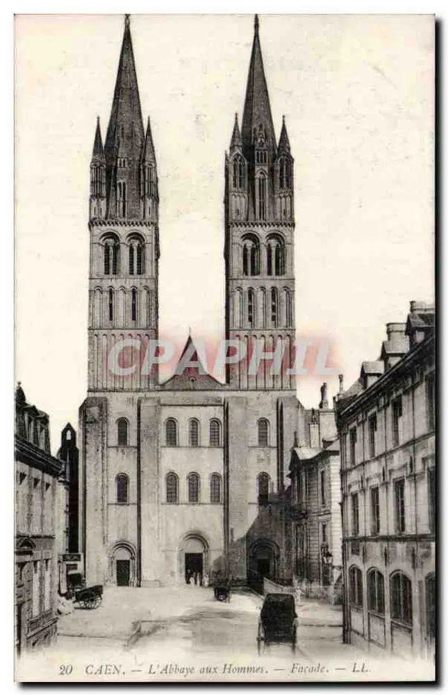 Caen — L'Abbaye aux Hommes — Façade — LL. — n°20 - Frente
