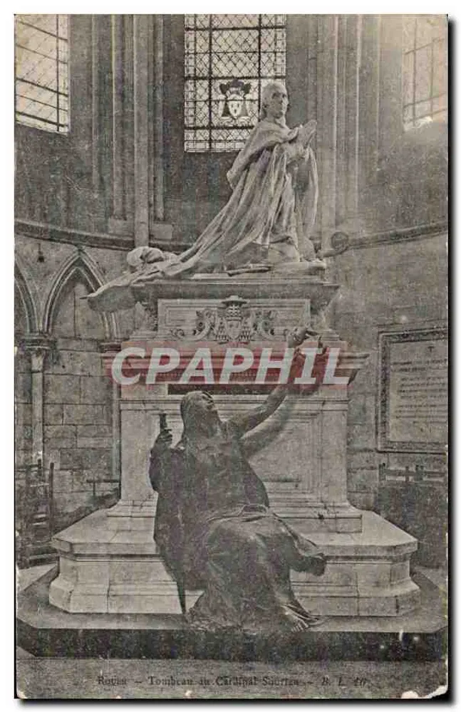 Rouen - Tombeau du Cardinal Saucourt — B. L. 49 - Frente