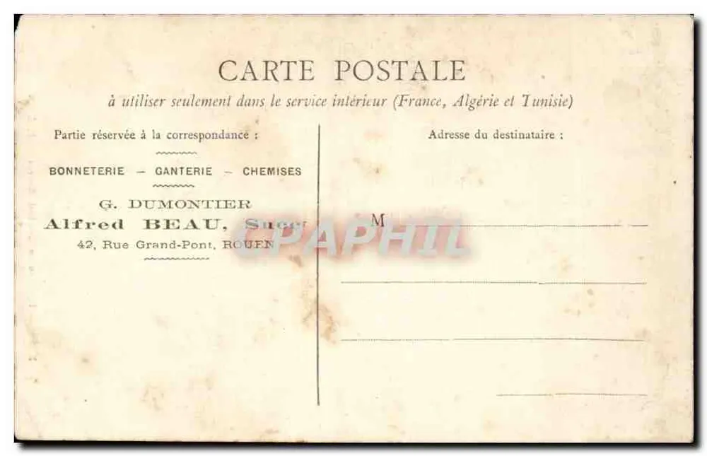 Rouen - Tombeau du Cardinal Saucourt — B. L. 49 - Verso