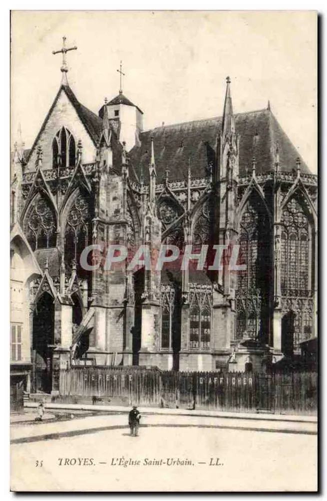 Troyes — A Igreja de São Urbano — LL. — n°35 - Frente