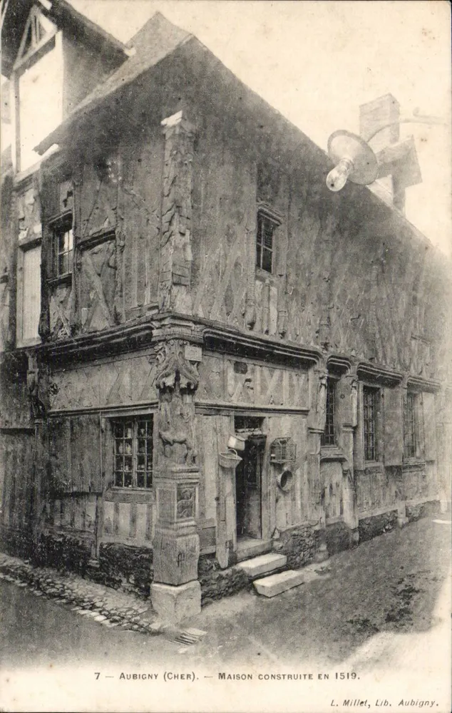 ऑबिनी (चेर) — 1519 में बनी घर — एल. मिलेट, लिब्रेरी ऑफ ऑबिनी - आगे