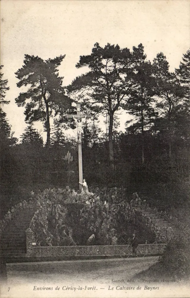 Arredores de Cérissy-la-Forêt — O Calvário de Baynes — Saunot, editor - Frente