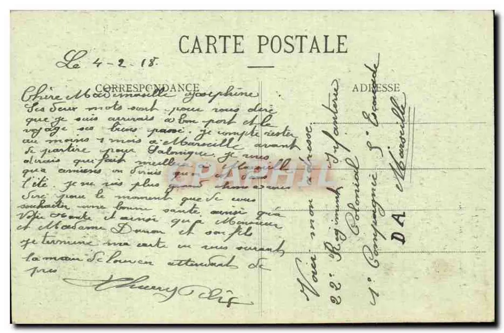 Marselha — Fontaine Cantini — EL - Verso