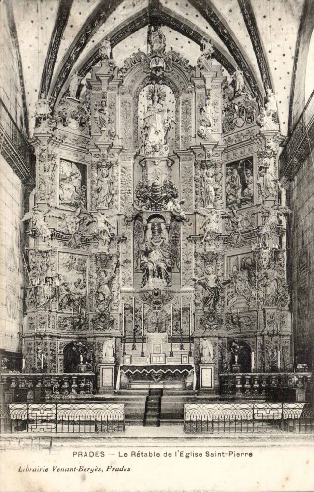 Prades — Het Rétable van de Kerk van Sint-Pieter — Boekhandel Venant-Beryès, Prades - Voorkant