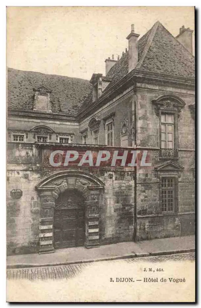 Dijon — Hotel de Vogué — J. M., édit. - Frente