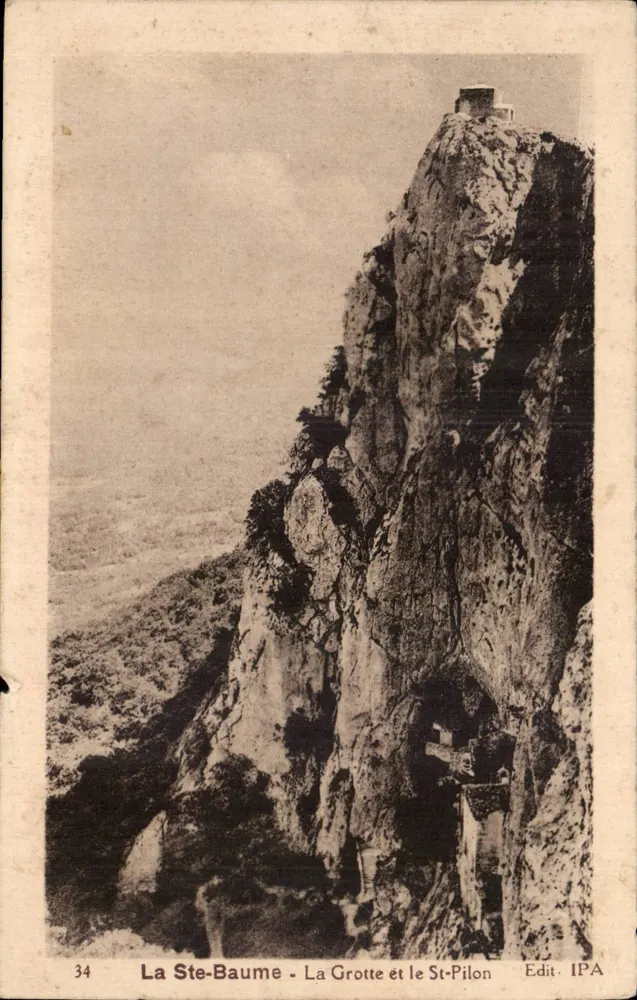 La Ste-Baume - A Gruta e o St-Pilon — Edit. IPA, n°34 - Frente