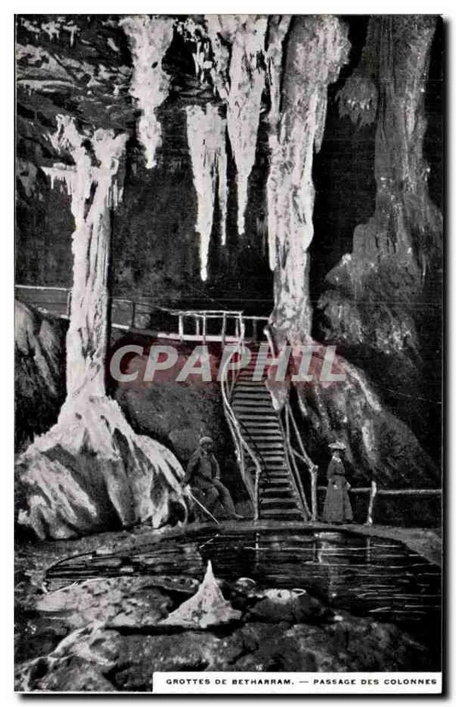 Grutas de Betharram — Passagem das Colunas - Frente