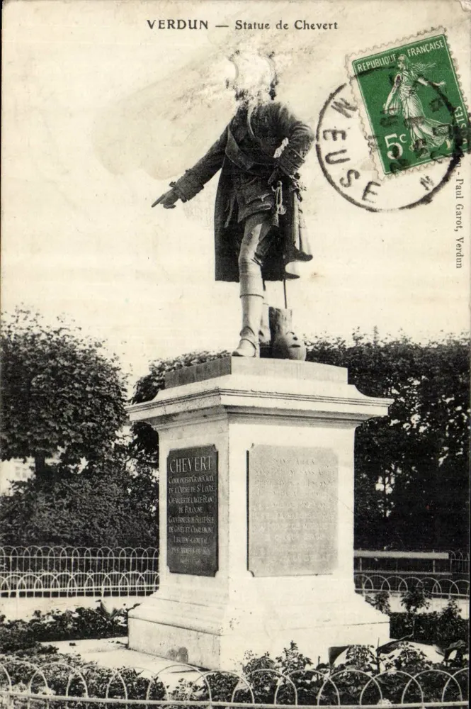 Verdun — Estátua de Chevert — Paul Garet, Verdun - Frente