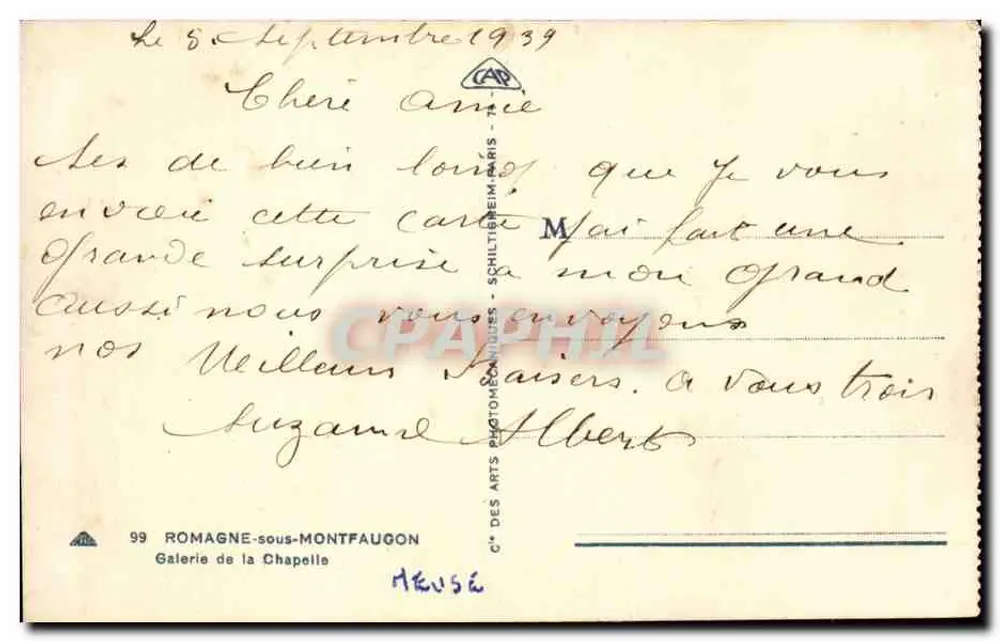 Pavillon de la Chapelle — Romagne-sous-Montfaucon — Verlag CAP - Rückseite
