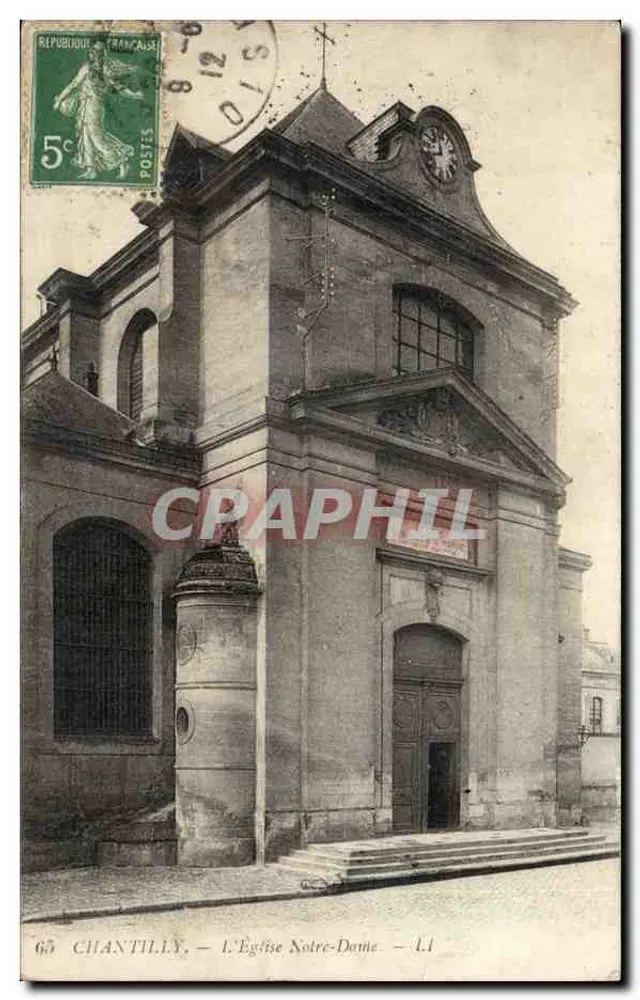 Chantilly — A Igreja de Nossa Senhora — editor desconhecido, n° 63 - Frente