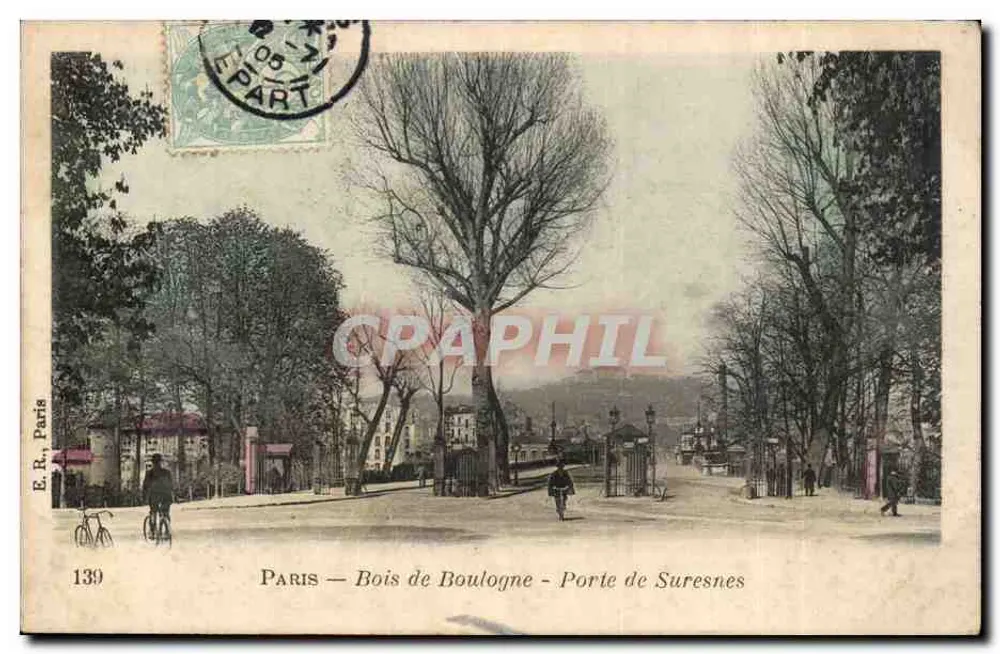 Paris — Bois de Boulogne — Porte de Suresnes — E.R. Paris 139 - Vorderseite