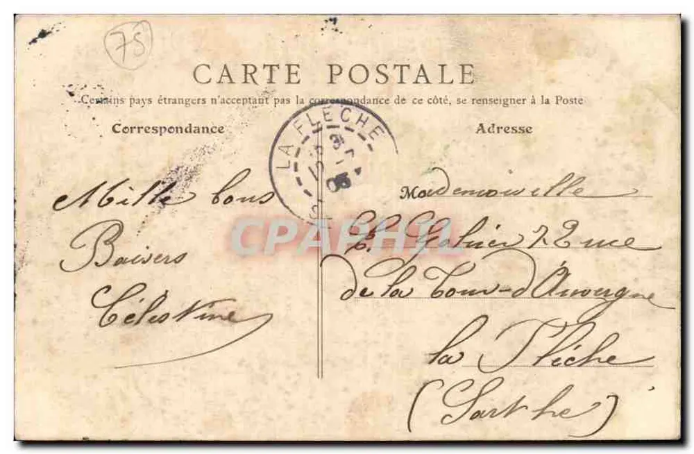 Paris — Bois de Boulogne — Porte de Suresnes — E.R. Paris 139 - Rückseite